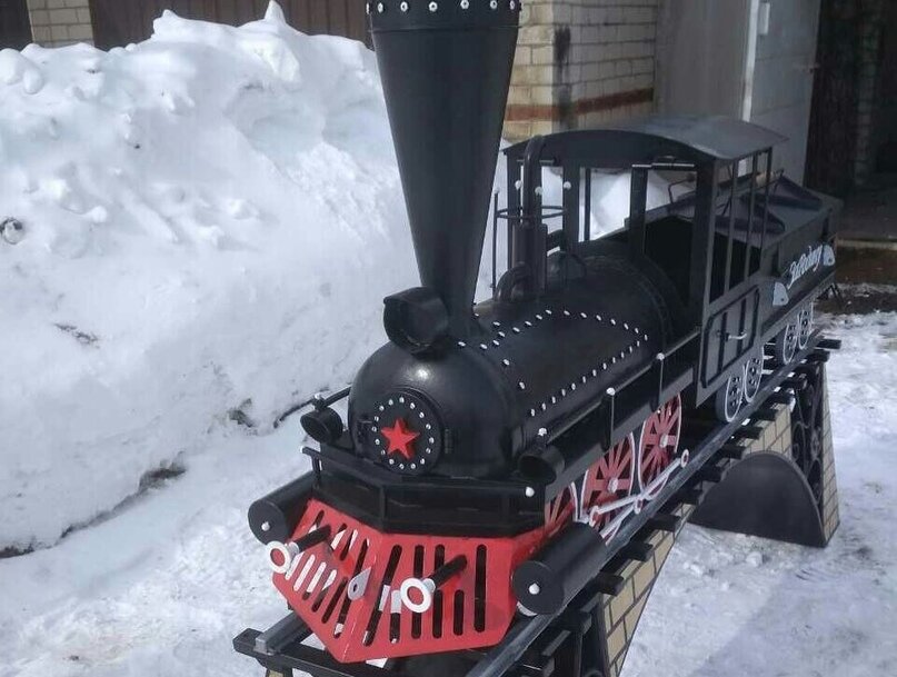 5a810c78cd - Отличная идея мангал — паровоз!