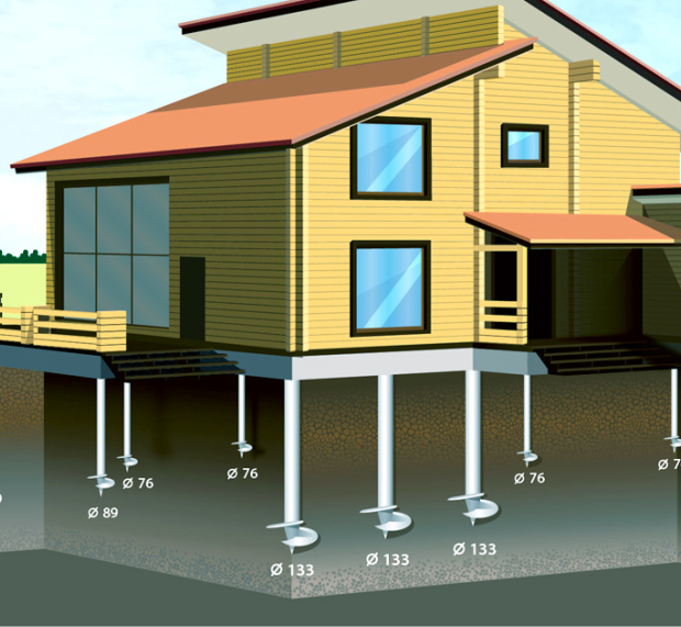 Выбор напольного покрытия для дома на винтовых сваях fundament na vintovyh svayah - Выбор напольного покрытия для дома на винтовых сваях